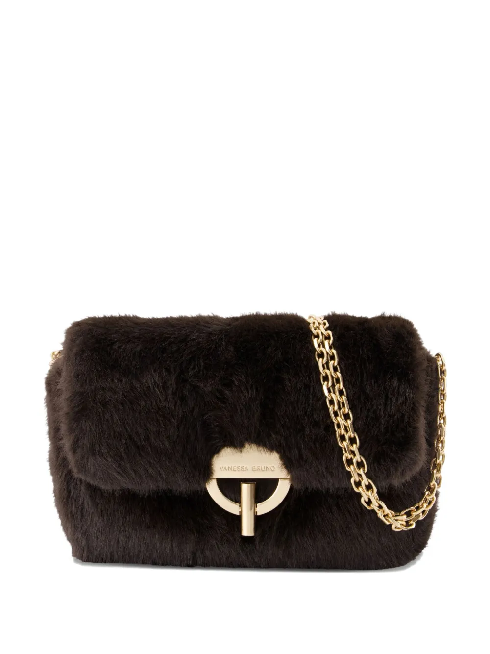 Vanessa Bruno Moon Moyen Shoulder Bag In Brown