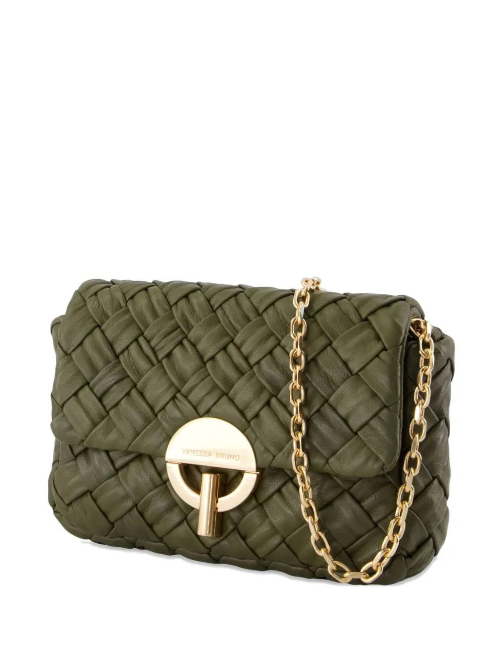 Vanessa Bruno Nano Moon Shoulder Bag In Green