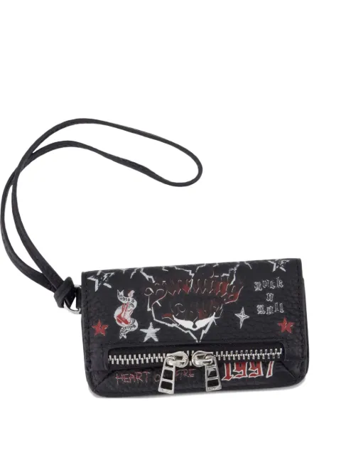 Zadig&Voltaire logo-plaque zip-around wallet
