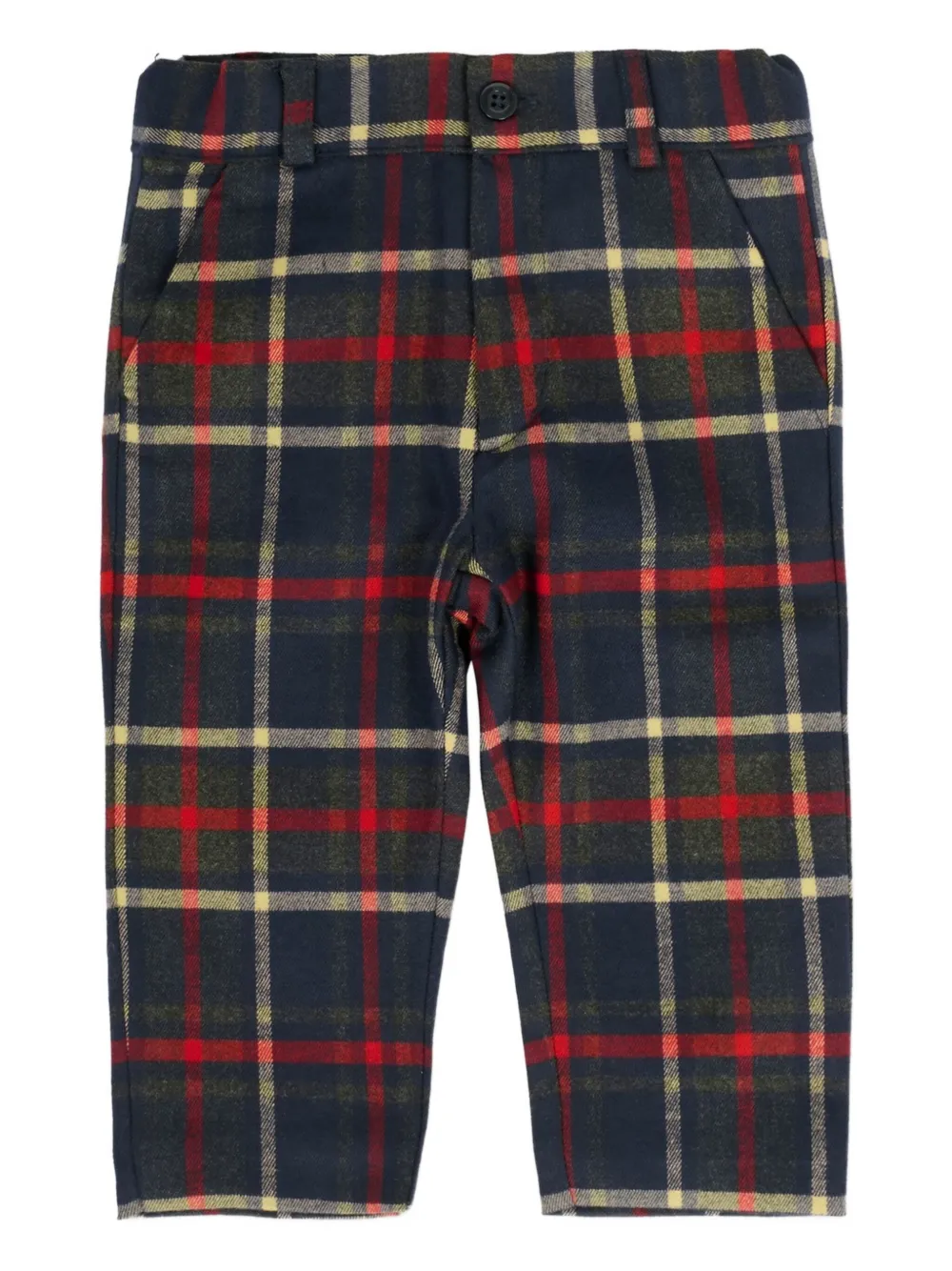 Patachou Checked Trousers In Blue