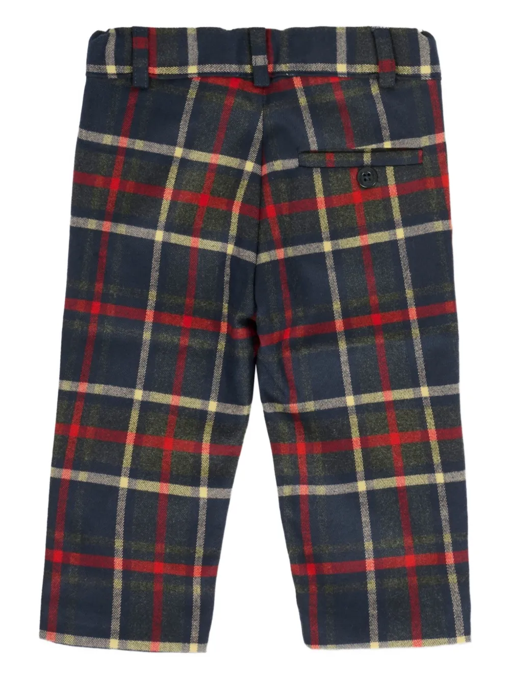 Patachou Checked Trousers In Blue