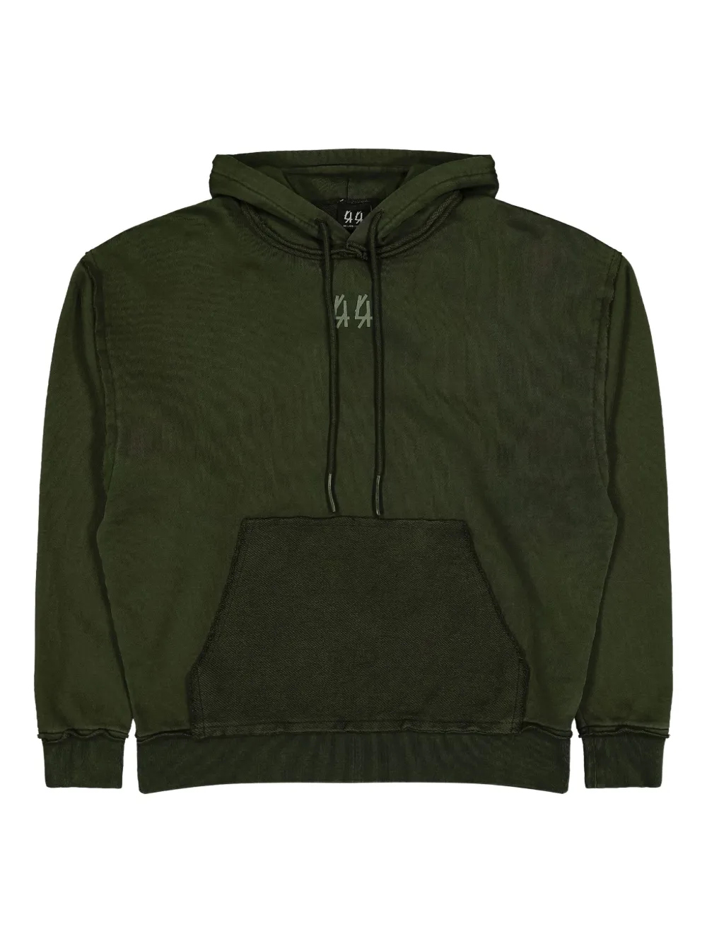 44 LABEL GROUP logo-print kangaroo-pocket hoodie | Hoodies | Image 2