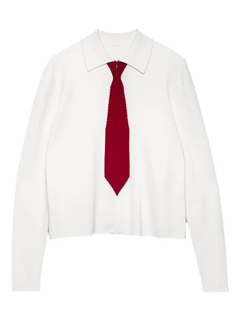 Spencer Badu tie-detail knitted shirt