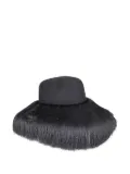 Comme Des Garçons fringed wool hat - Black