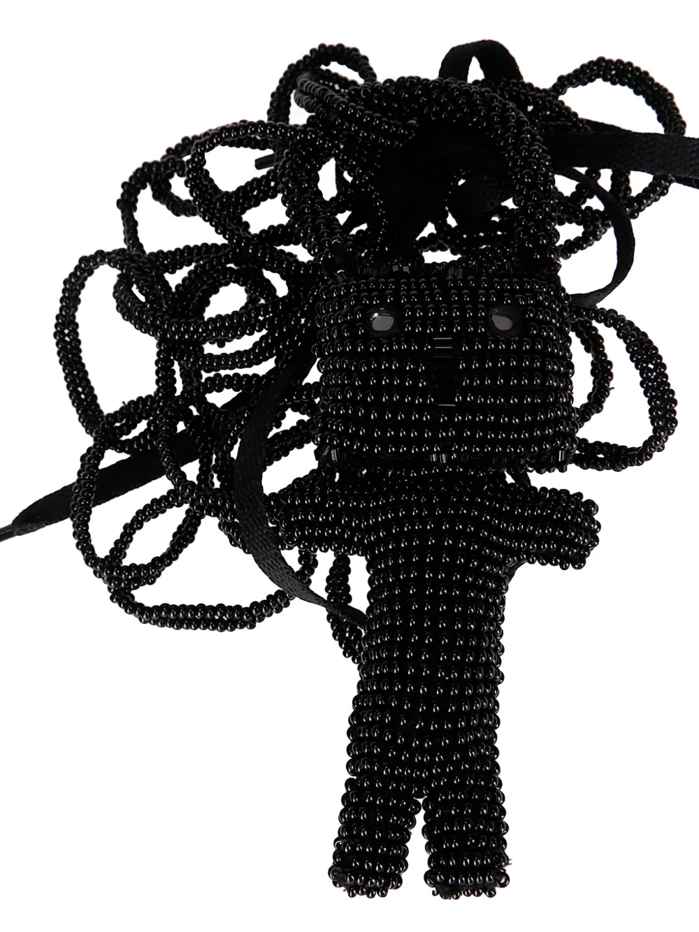 Jejia Tea Beaded-robot Chain Necklace In Black