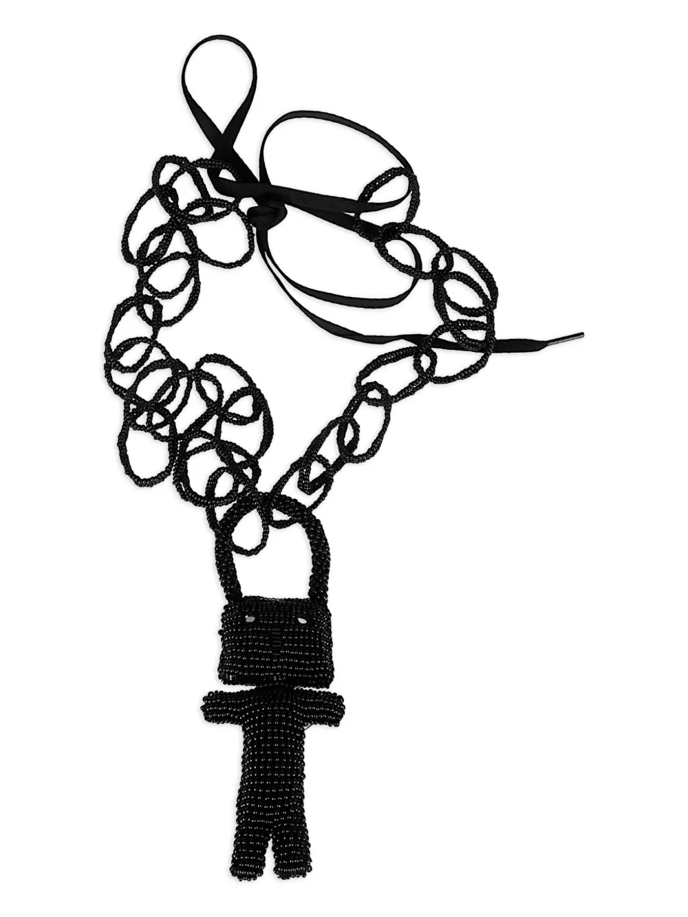 Jejia Tea ビーズ ネックレス - ブラック Jejia Tea ビーズ ネックレス - ブラック