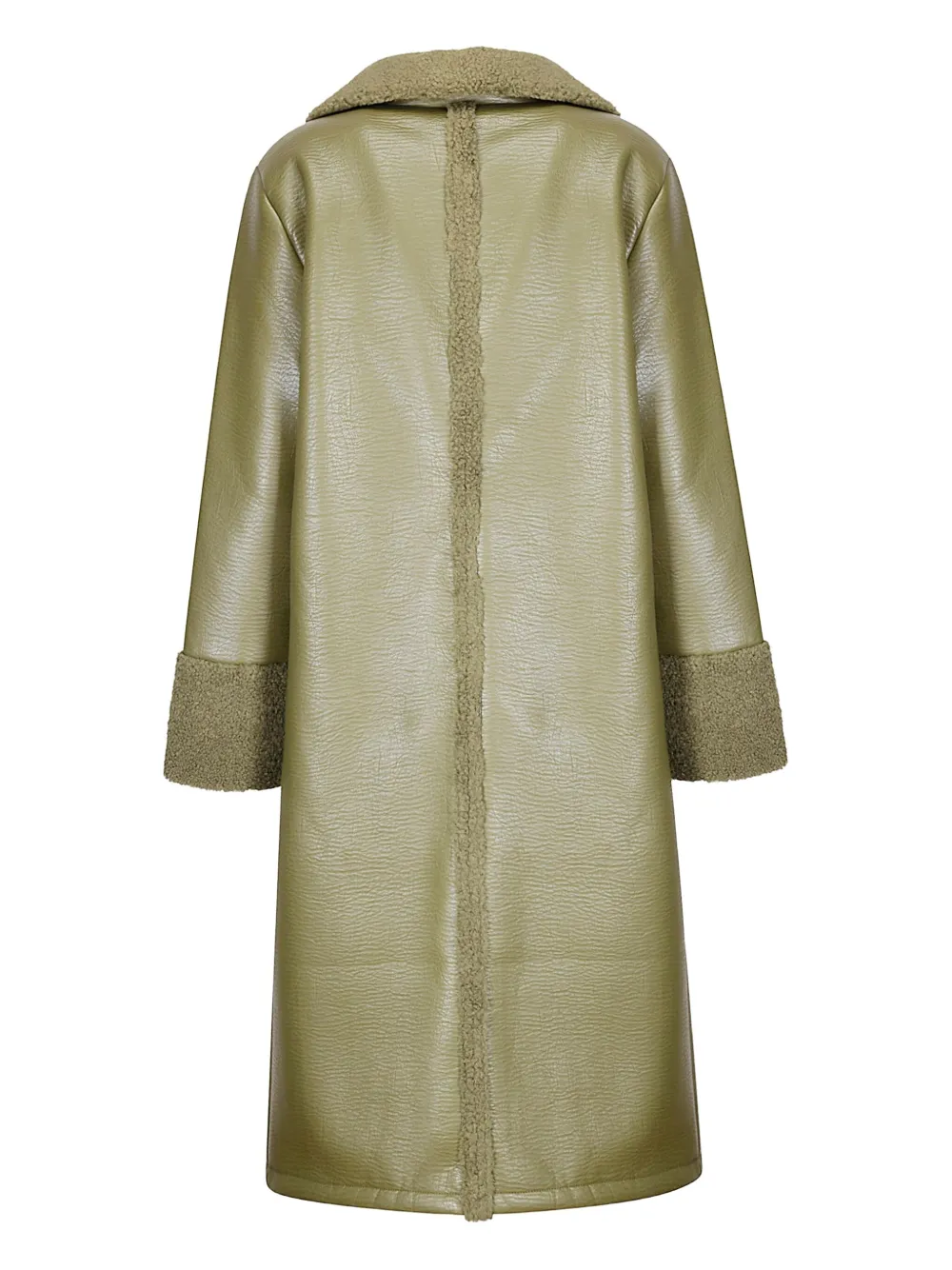Baum Und Pferdgarten Desire faux-shearling-collar coat - Groen