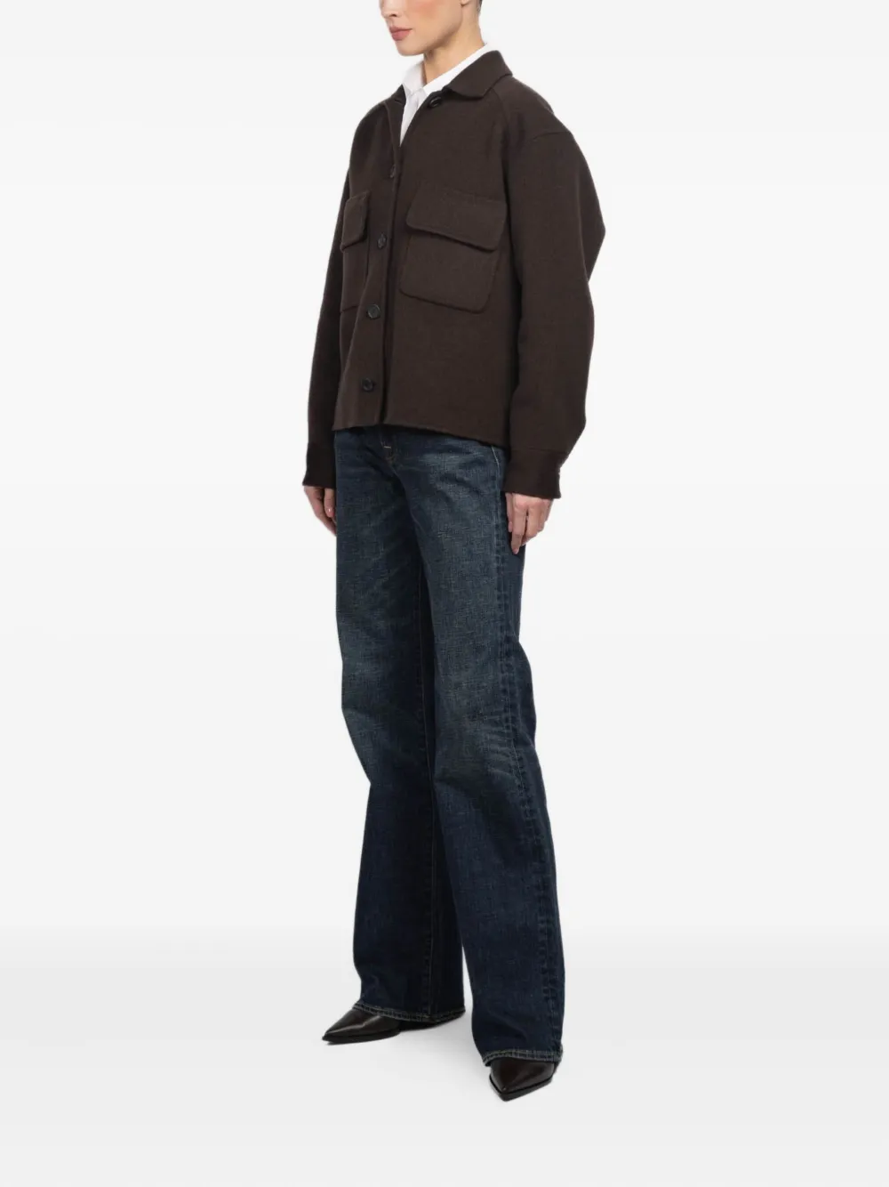 Kulson Maren Patch-pocket Jacket In Brown