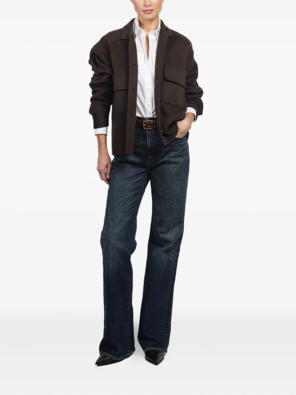 Kulson Maren Patch-pocket Jacket In Brown