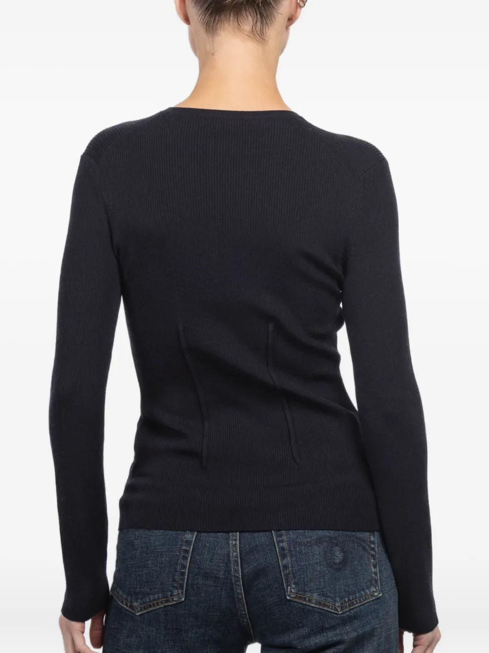 Kulson Kate geribbelde trui Blauw