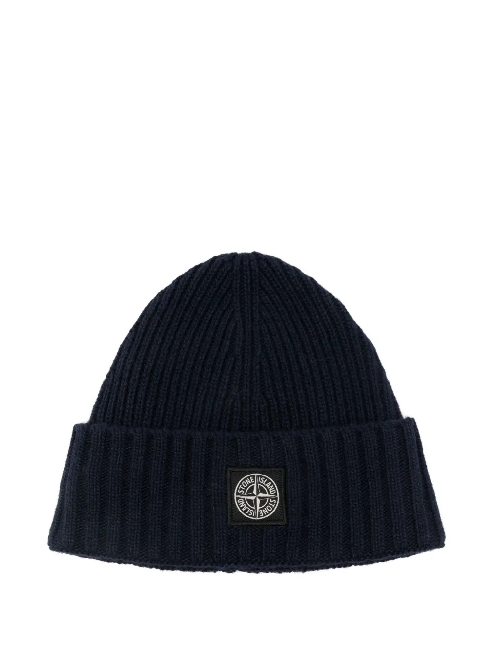 Stone Island Junior logo-patch beanie | Blue | Image 1