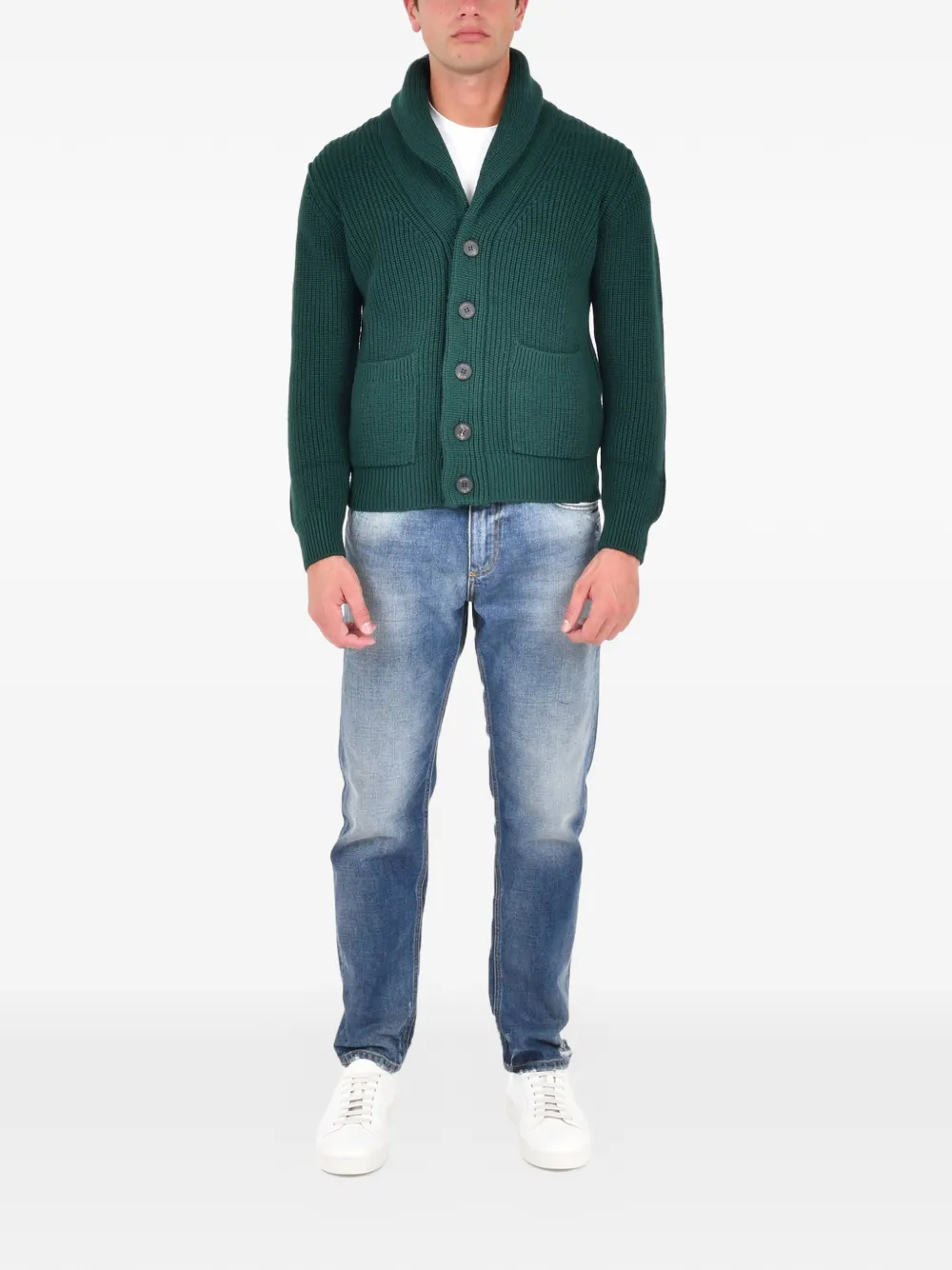 Drumohr button shawl-collar cardigan | Cardigans | Image 2