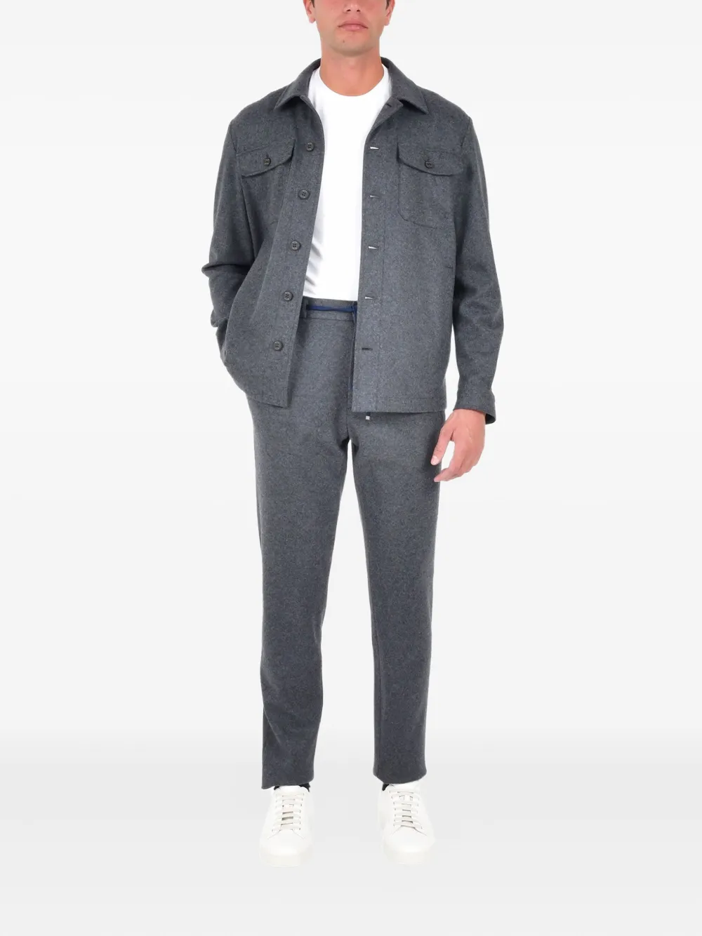 Drumohr buttoned pocket shirt - Grijs