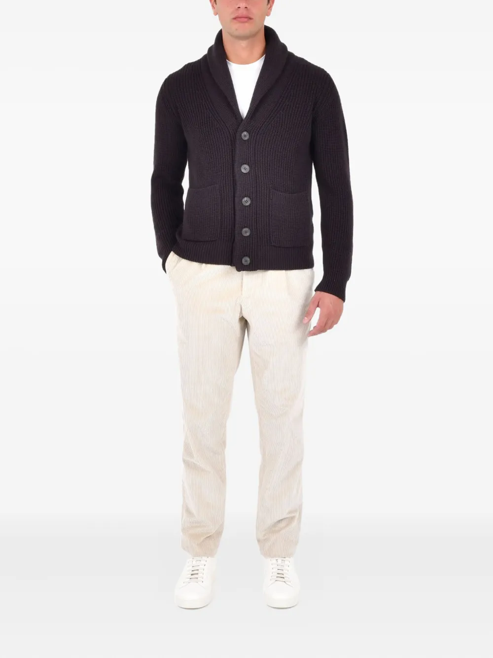 Drumohr cardigan boutonné à col châle | Cardigans | Image 2