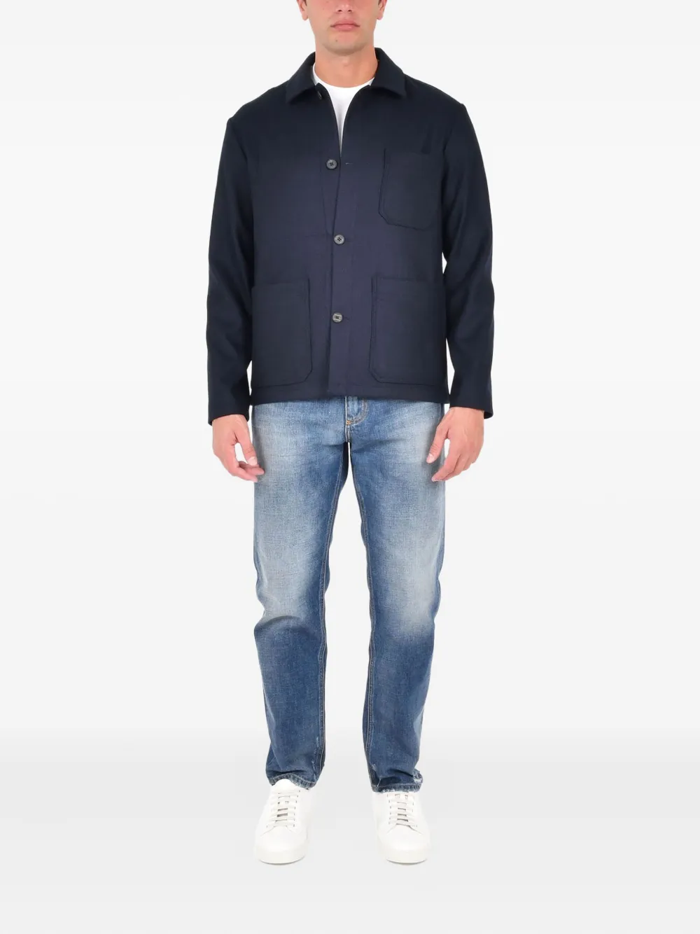 Drumohr overskjorte med påsyet lomme | Skjortejakker | Image 2