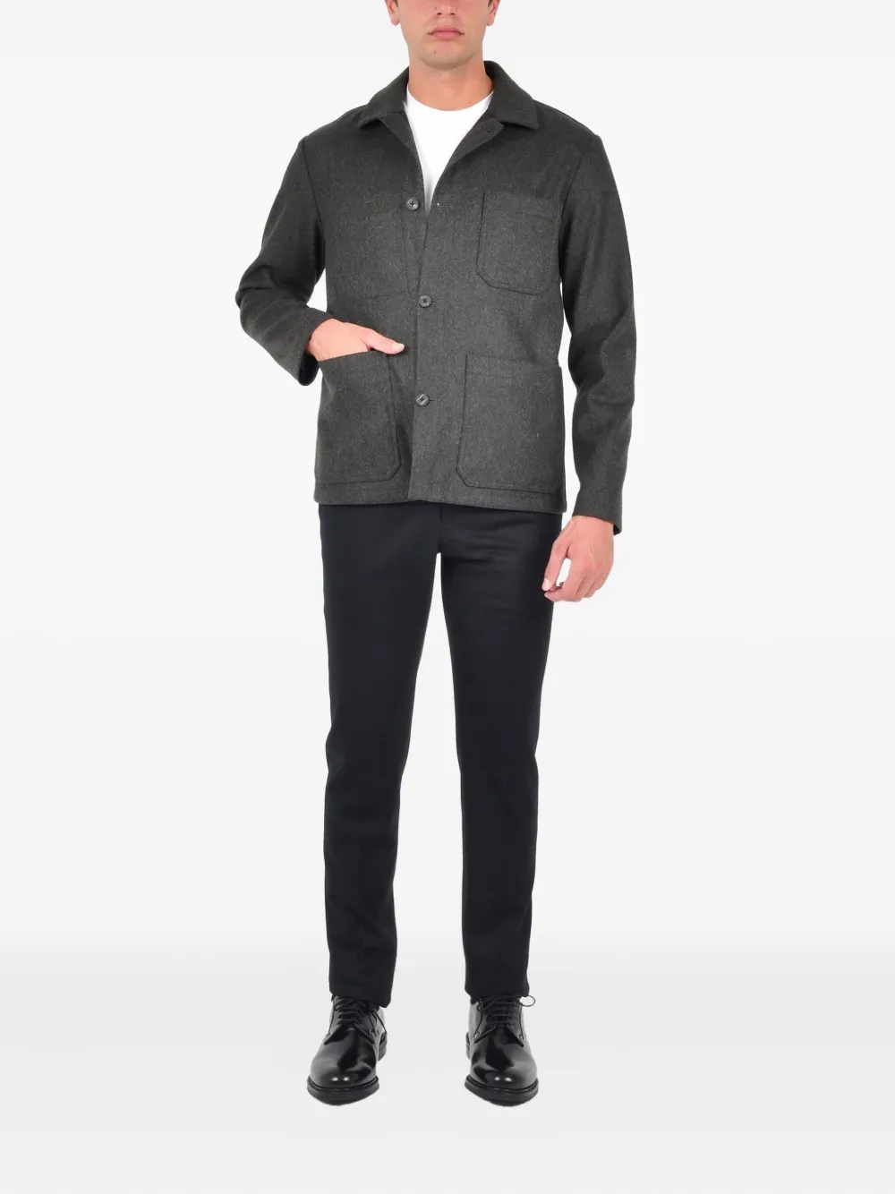 Drumohr overskjorte med lomme og knapper | Skjortejakker | Image 2