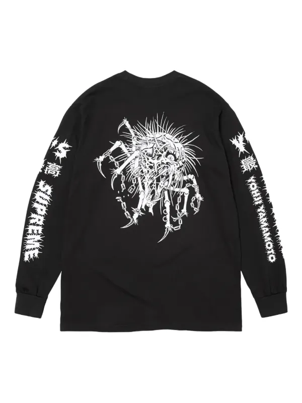 SUPREME × yohji yamamoto ロングスリーブＴシャツ　ロンT Supreme x Yohji Yamamoto long-sleeve T-shirt | Black | FARFETCH