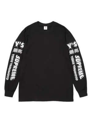 Supreme x Yohji Yamamoto long-sleeve T-shirt | Black | FARFETCH