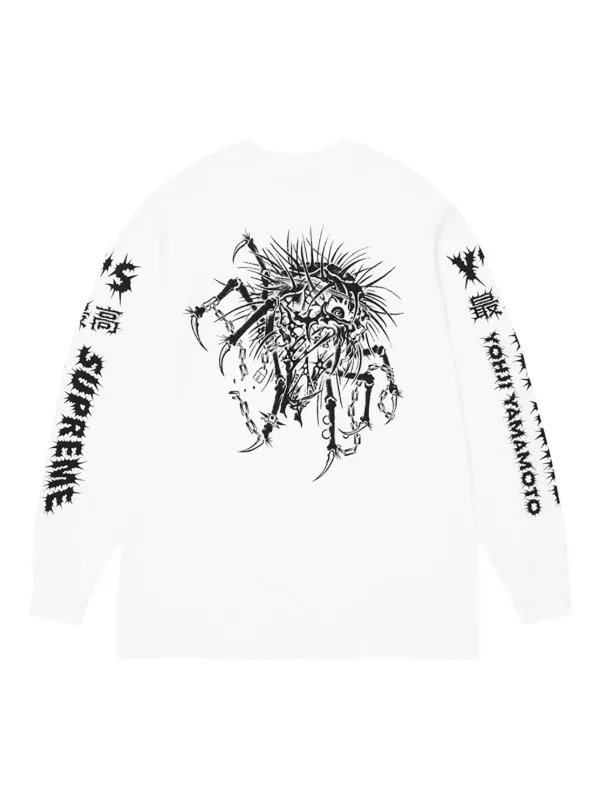 Supreme Yohji Yamamoto ロンT 白 XL Supreme x Y's By Yohji Yamamoto® long-sleeve T-shirt | White