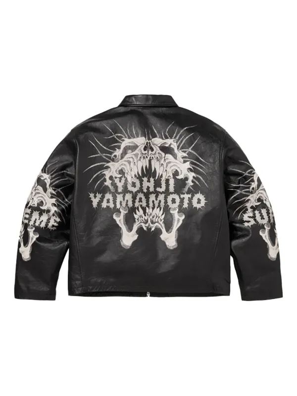 Supreme x Yohji Yamamoto Leather Jacket | Black | FARFETCH