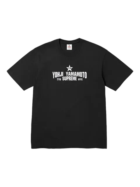 Supreme x Yohji Yamamoto Star T-Shirt mit Logo