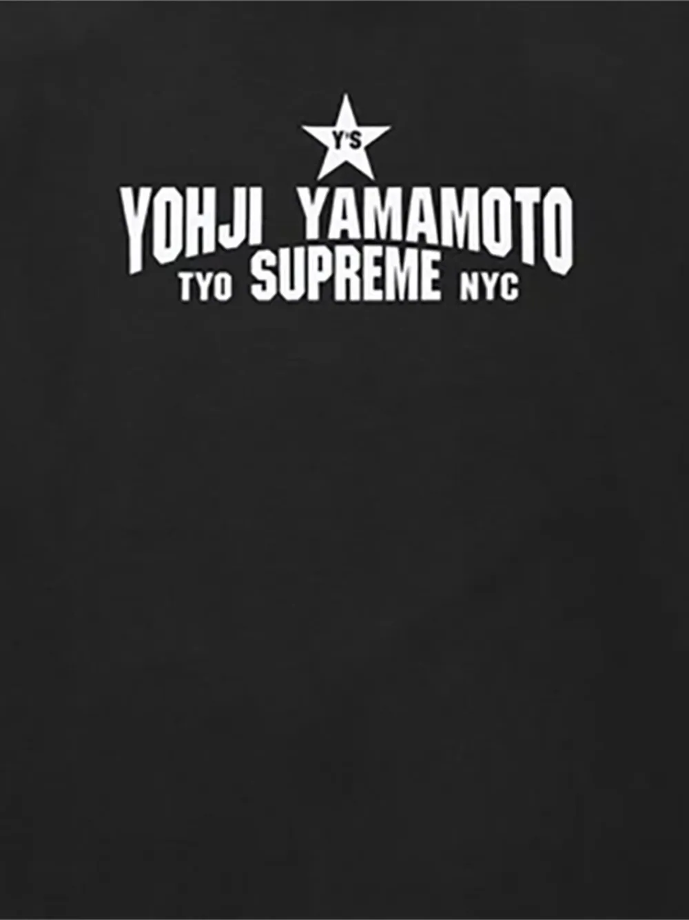 Supreme x Yohji Yamamoto Star logo-print T-shirt - Zwart