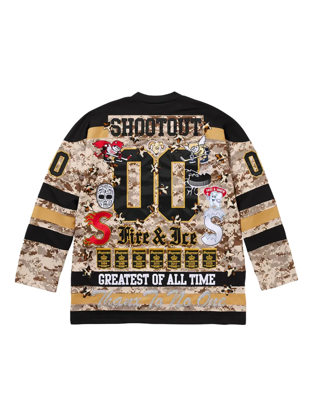 Supreme Fire & Ice jersey T-shirt - Bruin