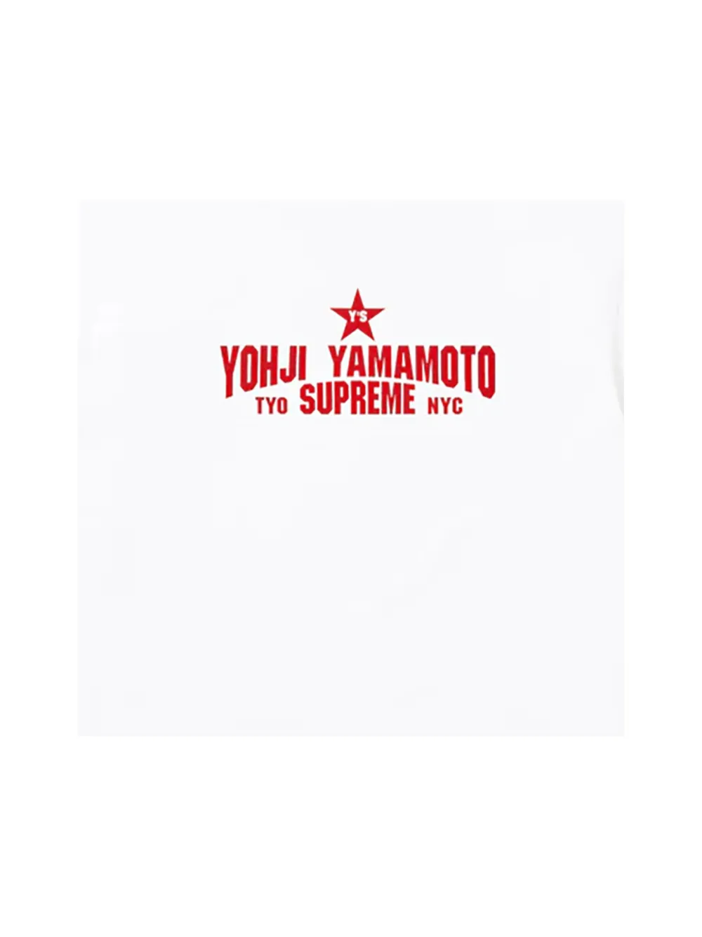 Supreme x Yohji Yamamoto short-sleeve T-shirt - Wit