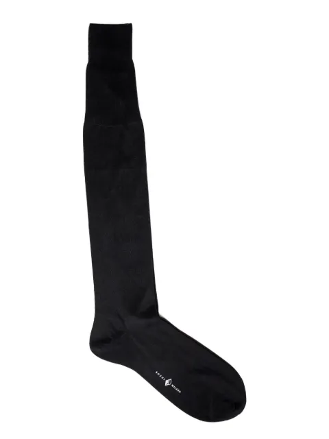 Sozzi Milano x Michele Franzese jacquard-logo silk socks