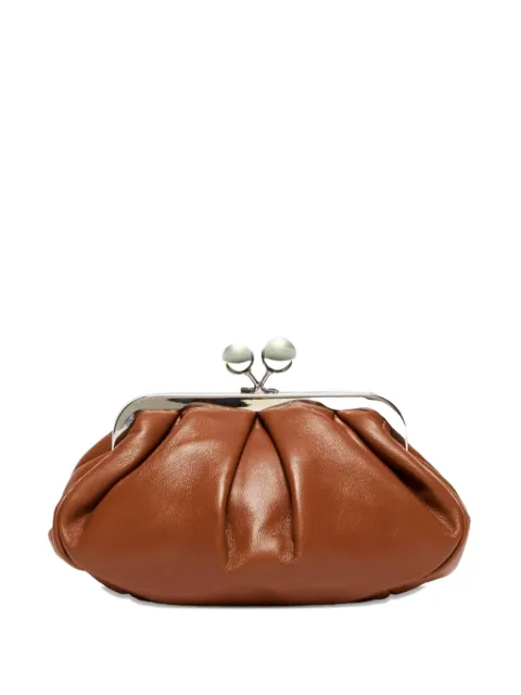 Max Mara leather clutch bag