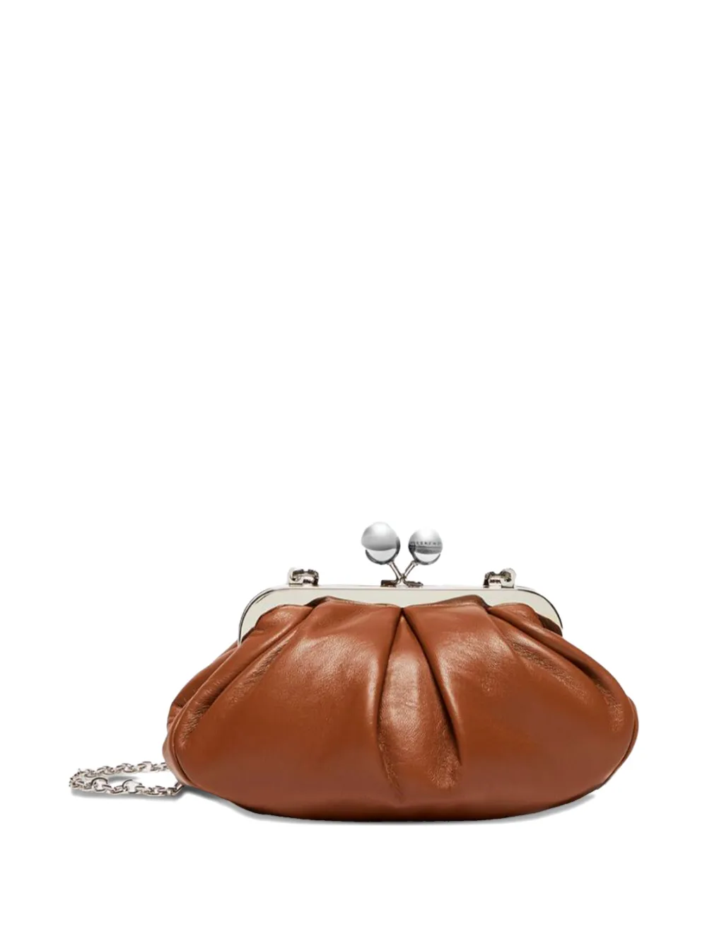 Max Mara leather clutch bag - Bruin