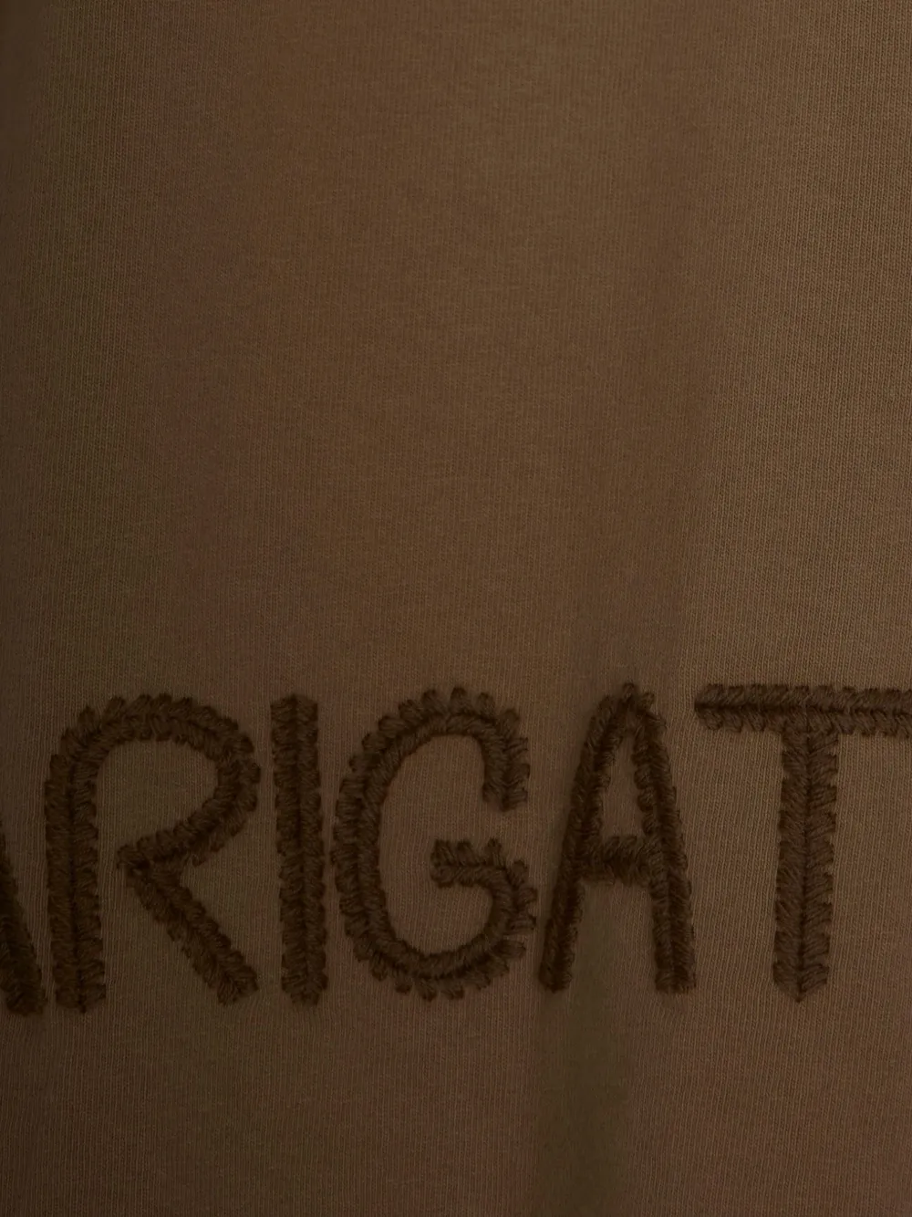 Axel Arigato T-shirt Craft Logo Cammello In Brown
