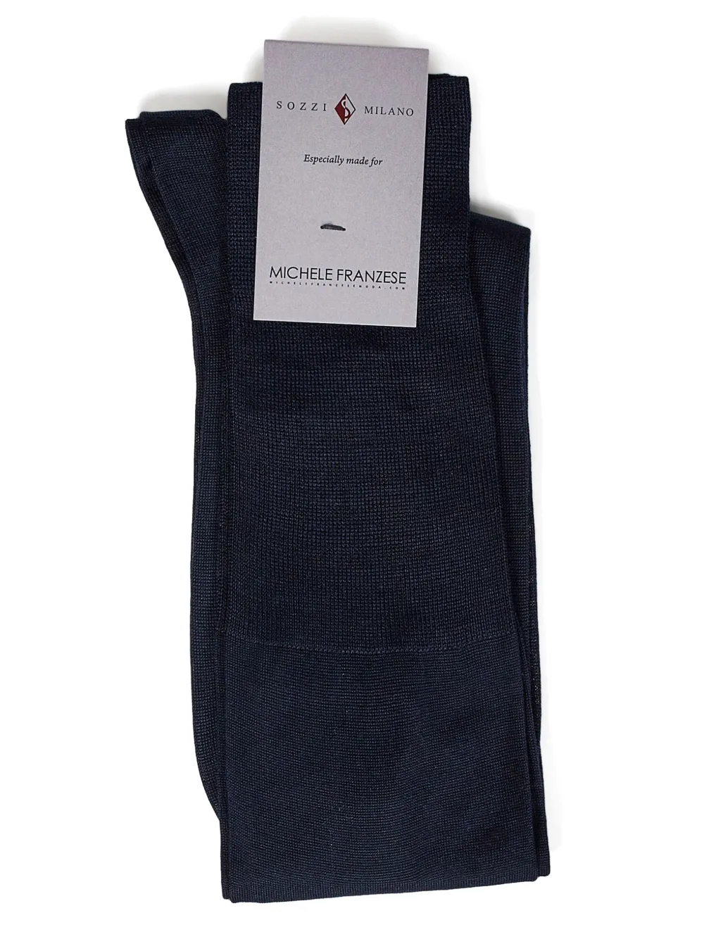 Sozzi Milano calcetines con logo en jacquard en colaboración con Michele Franzese | Image 2