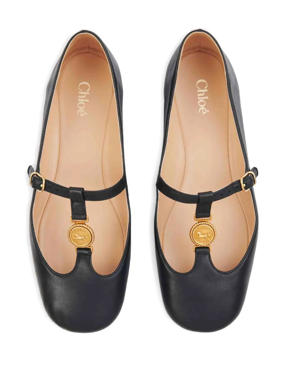 Chloé Leonore ballet flats Zwart