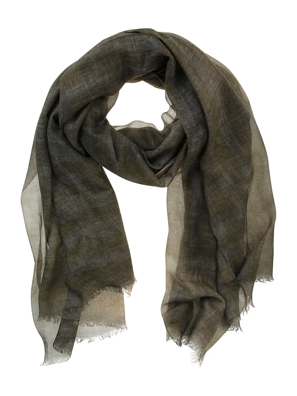 Alpha Industries frayed-edge wool scarf | Brown | Image 1