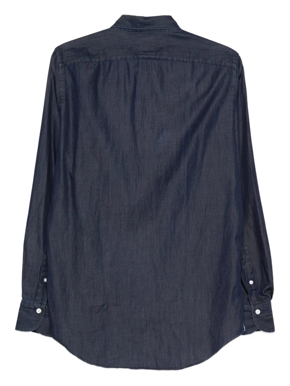 Finamore 1925 Napoli button-fatening shirt - Blauw