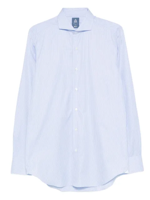 Finamore 1925 Napoli plaid-pattern shirt