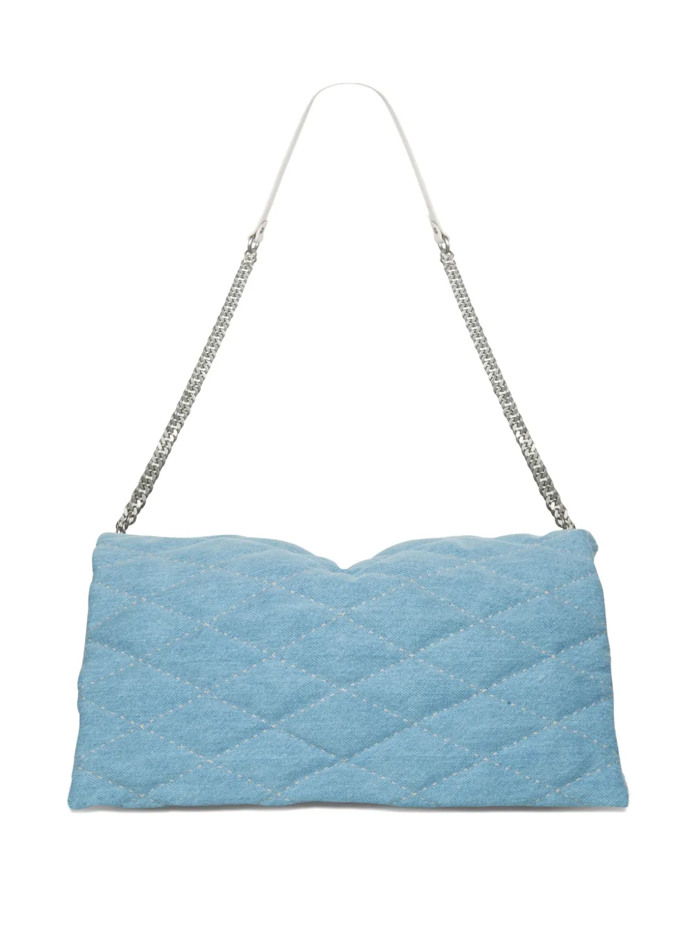 Gava Vitto Quilted Detachable-strap Clutch Bag In Blue