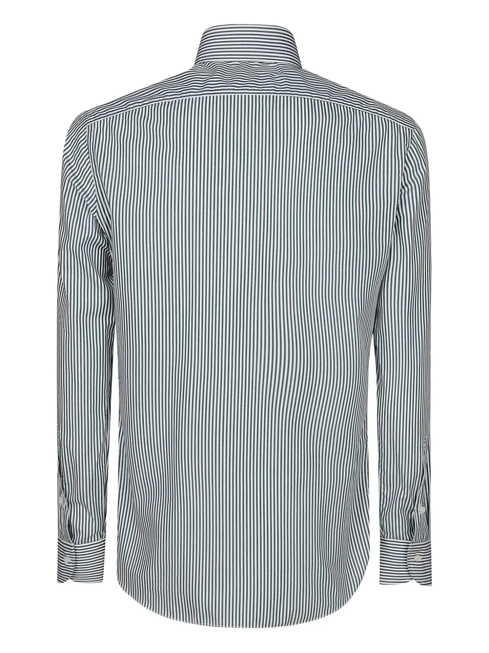 Borriello Napoli Striped Cotton Shirt In Blue