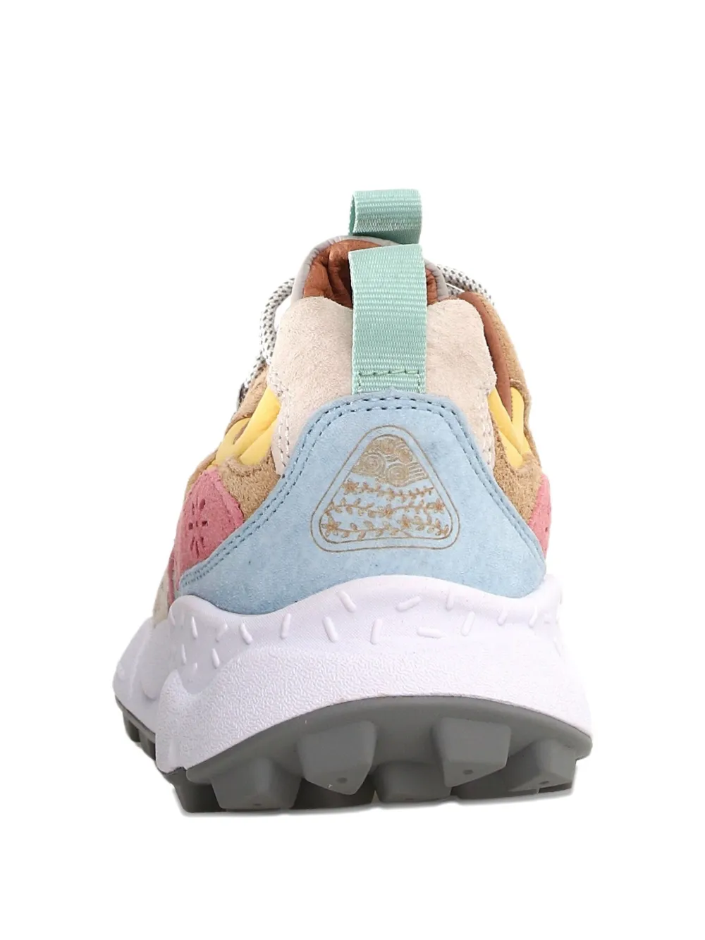FLOWER MOUNTAIN Yamano 3 suède sneakers met vlakken Roze