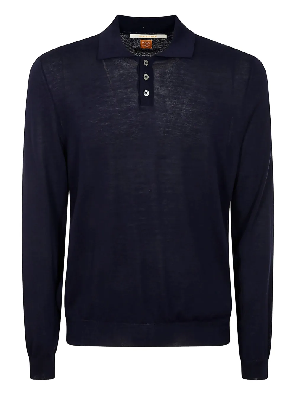 Alpha Industries long-sleeve button polo shirt | Blue | Image 1
