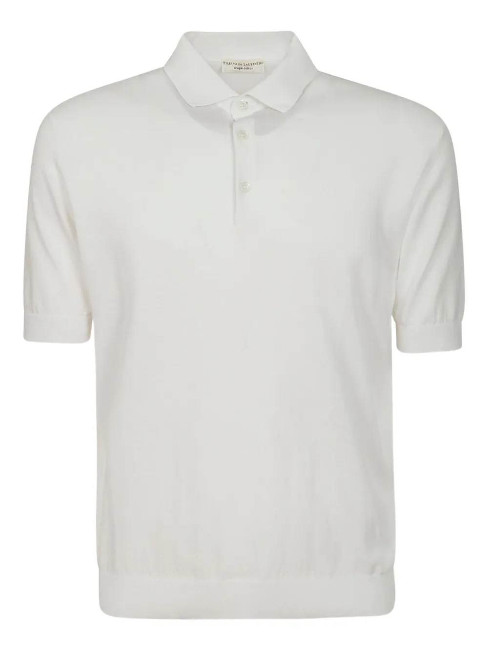 Filippo De Laurentiis short-sleeve button polo shirt | White | Image 1