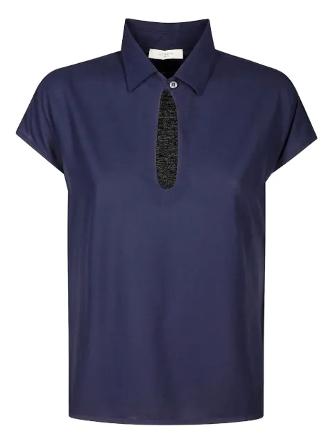 Zanone keyhole-neckline polo shirt