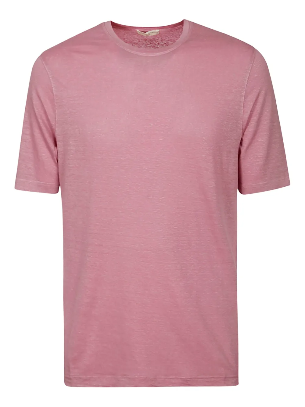 Filippo De Laurentiis linen-blend short-sleeve T-shirt | Pink | Image 1