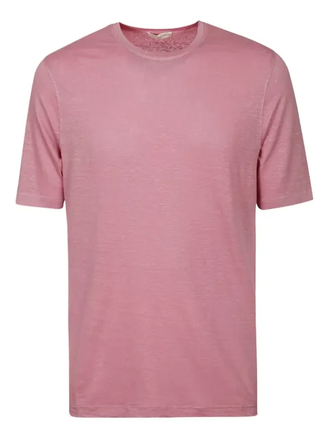 Filippo De Laurentiis linen-blend short-sleeve T-shirt
