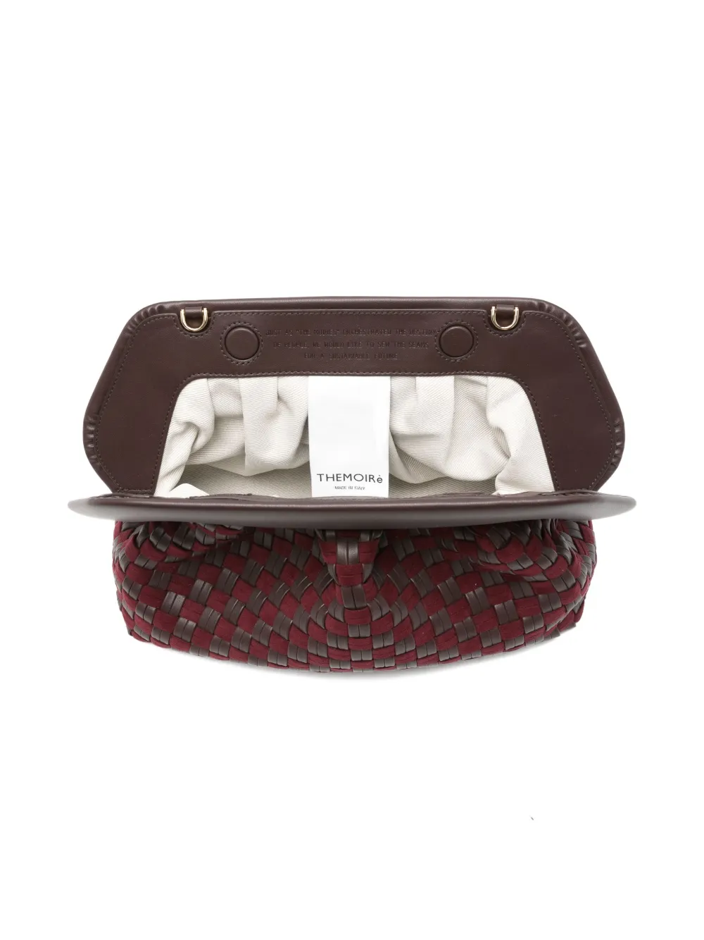 Themoirè Tia schoudertas Bruin