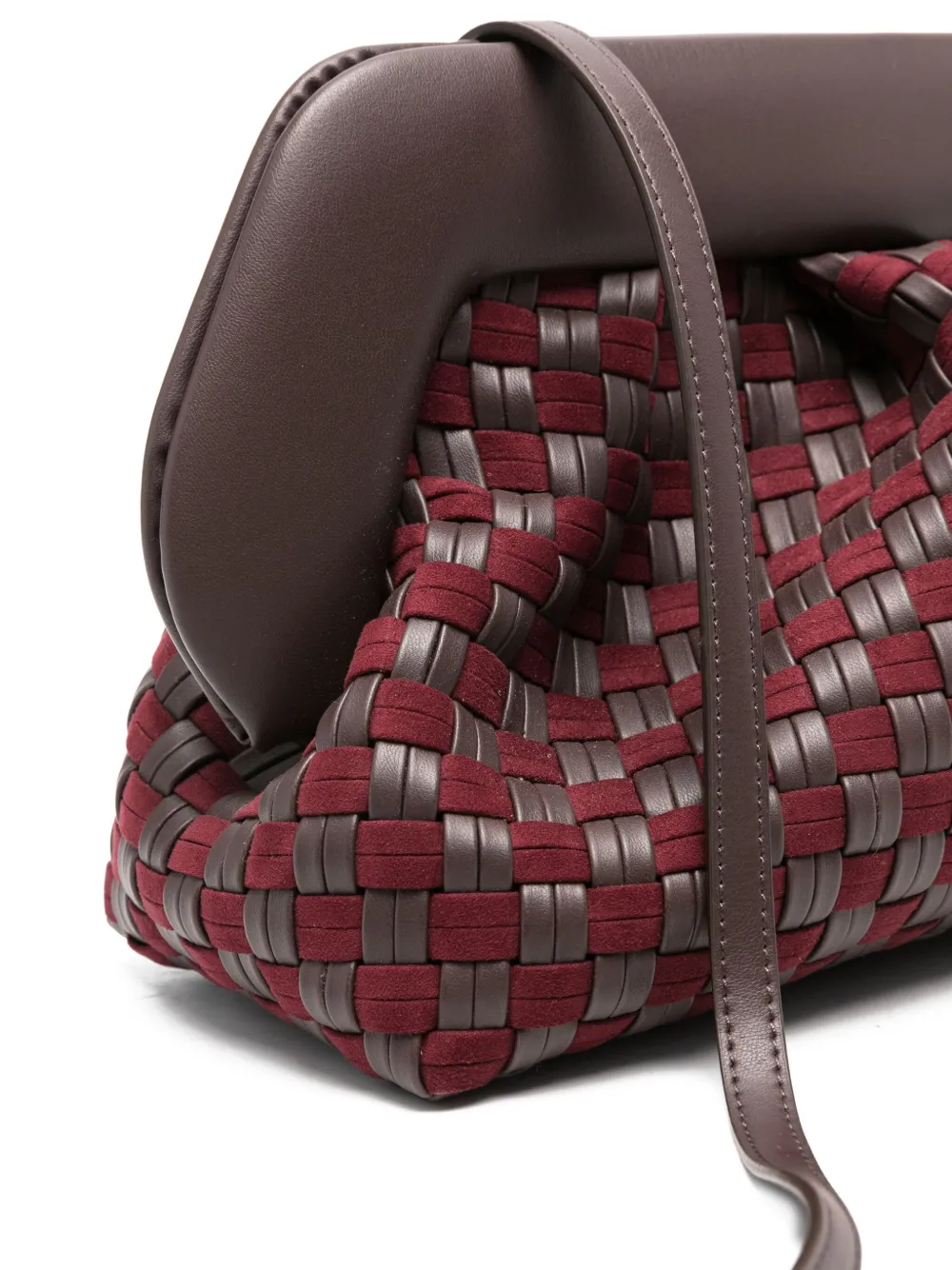 Themoirè Tia schoudertas Bruin