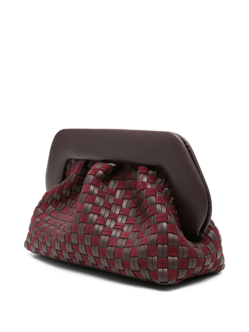 Themoirè Tia schoudertas Bruin