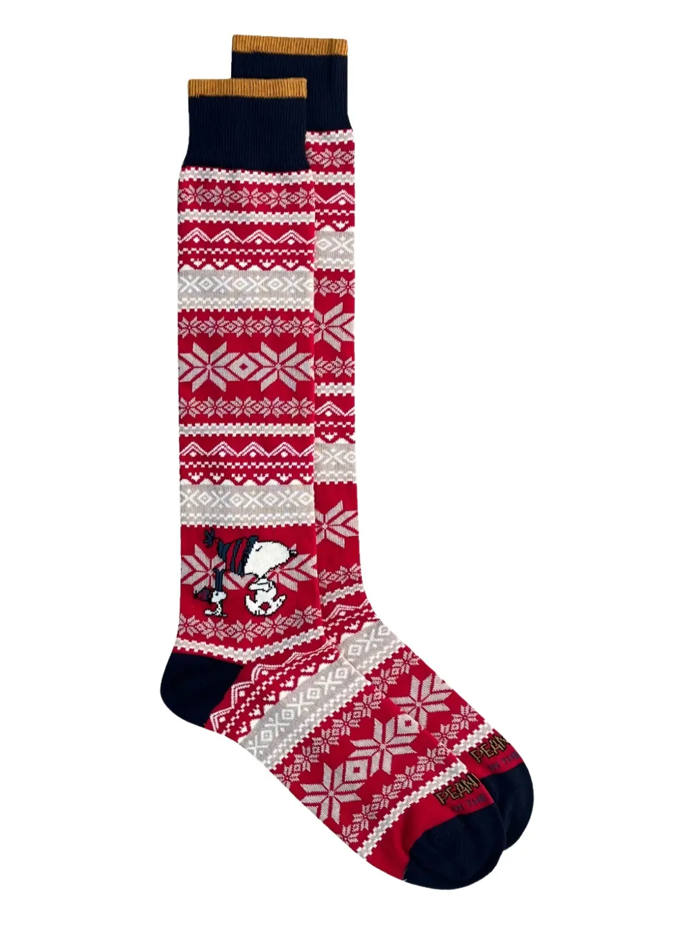 In The Box snowflake-patterned socks | Red | Image 1