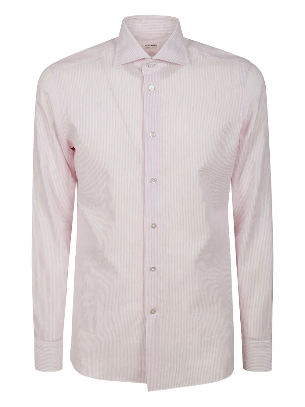 BORRIELLO NAPOLI striped cotton shirt | Pink | Image 1